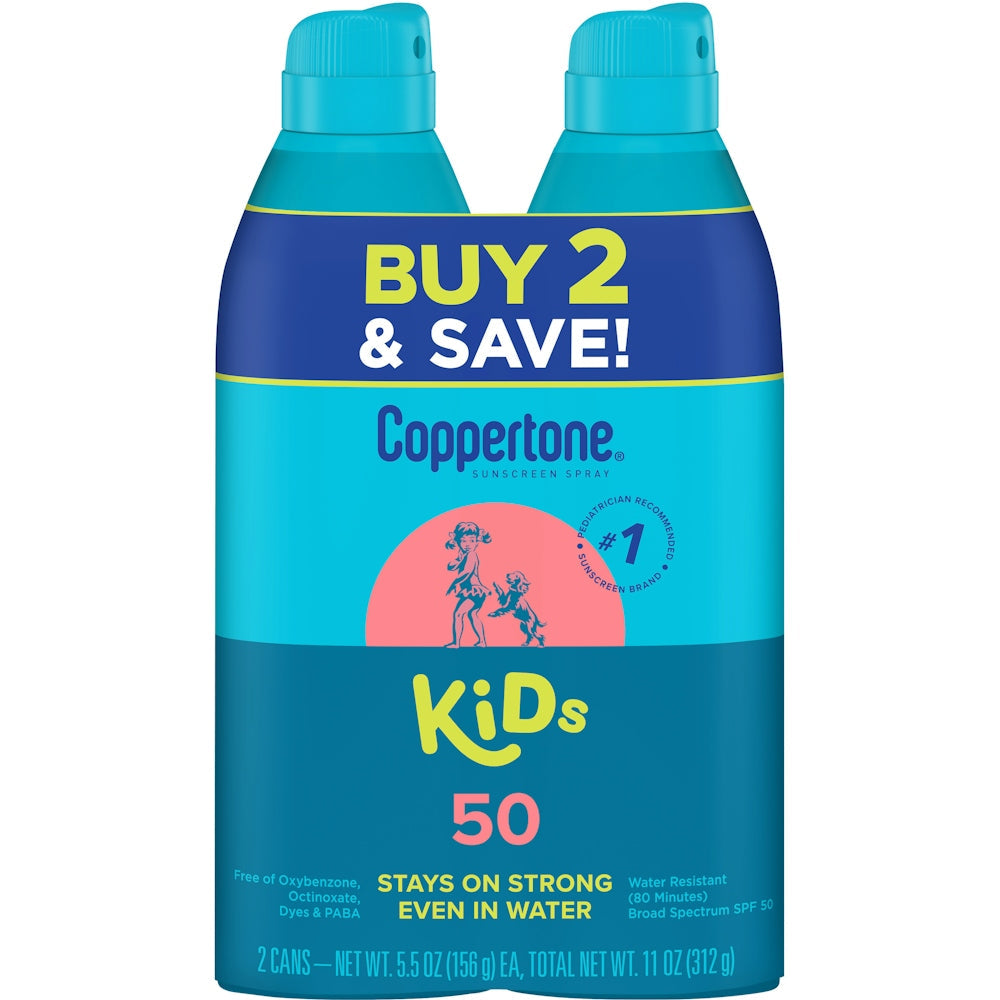 Coppertone Sprej Krem Dielli, Fëmijë, Spektër i Gjerë SPF 50