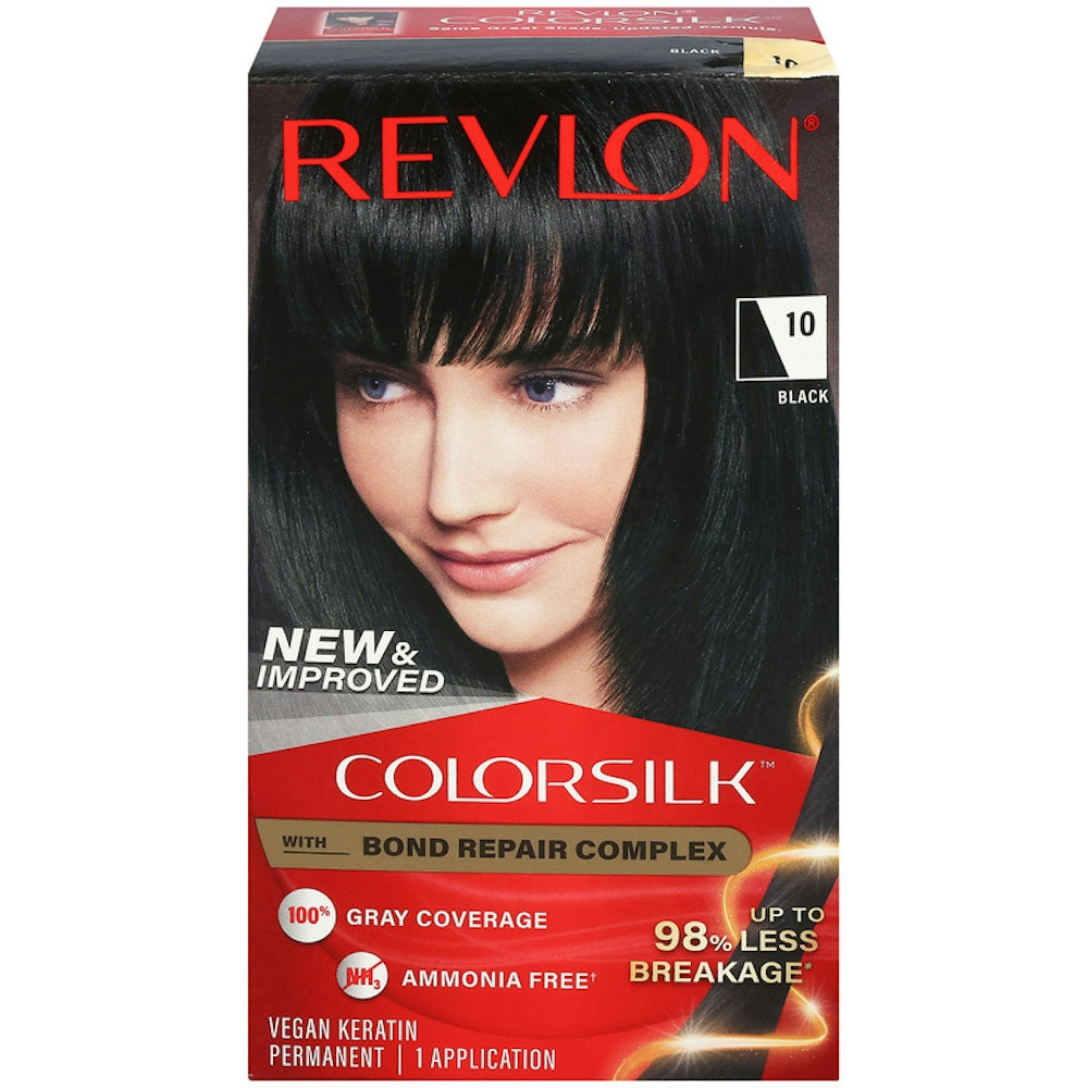 Revlon Beautiful Color Bojë flokësh e përhershme, 010 Black, 1