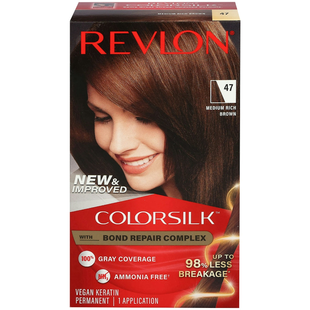 Revlon 47 Mittel Kräftiges Braun Vegane Keratin Dauerhafte Haarfarbe