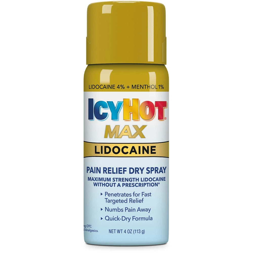 Sprej Icy Hot kundër Dhimbjes, i Thartë, Maksimum Fuqie, Lidokainë, Plus Mentol
