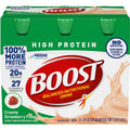 Boost Me Proteina të Larta, Pije e Plotë Ushqyese me Luleshtrydhe të Kremoze