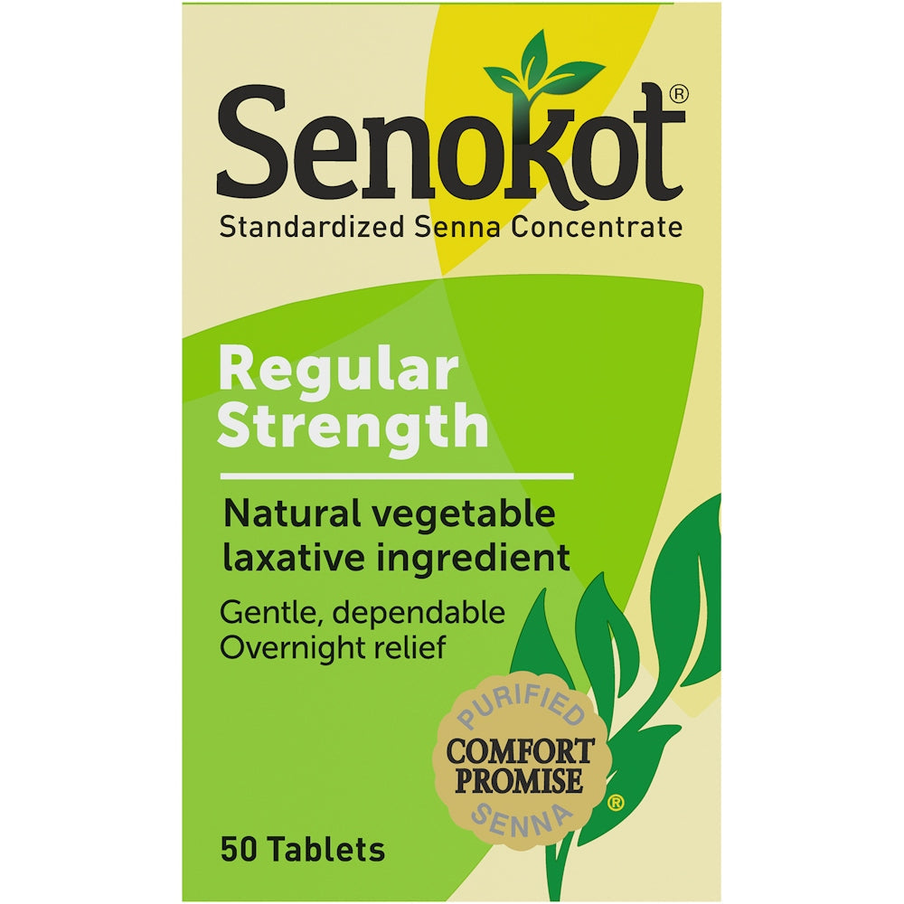 Senokot Regular Strength Natürliches pflanzliches Abführmittel Tabletten, Senneskonzentrat, Sanfte Linderung bei gelegentlicher Verstopfung