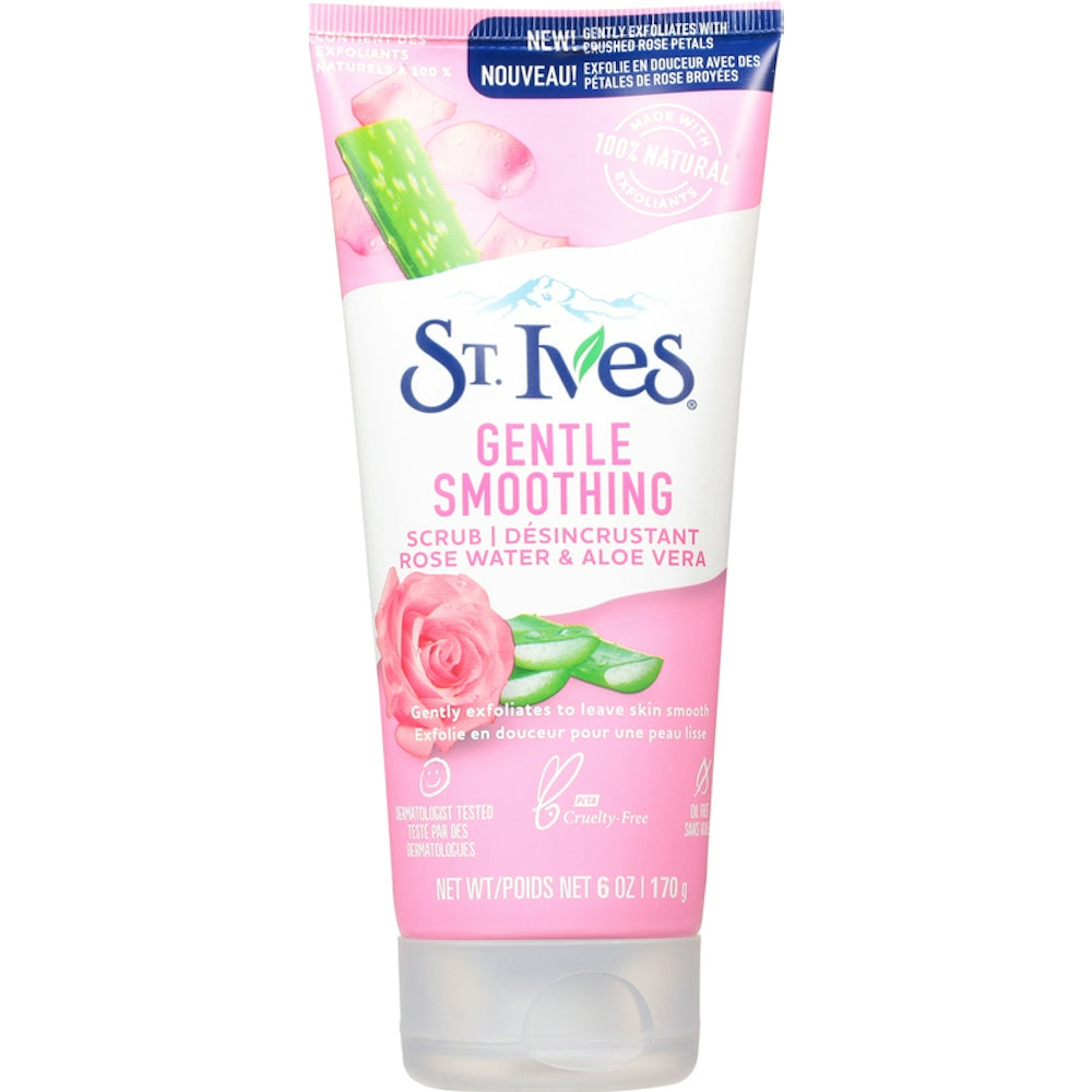 St. Ives Sanftes Peeling Gesichtspeeling Rosenwasser & Aloe Vera, 6 Oz