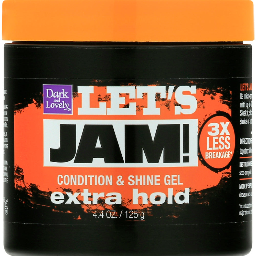 Let's Jam Xhel shkëlqyes për fiksim ekstra 120gr – Xhel stilues flokësh për kontroll ekstra të fortë për të gjitha teksturat e flokëve