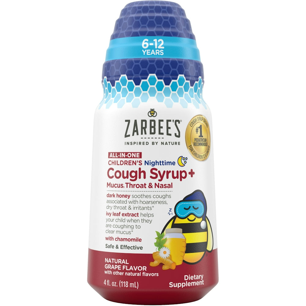 Zarbee's Kids Nacht-Hustensaft, Honig & Kurkuma, 118 ml
