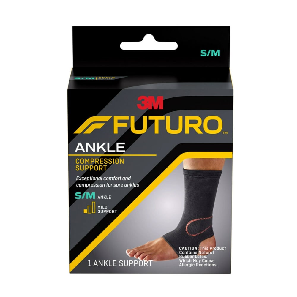 FUTURO Comfort Sprunggelenkbandage, atmungsaktive Kompressionsbandage, S/M
