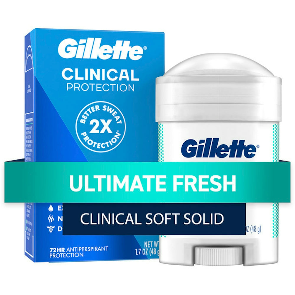 Gillette Clinical Antiperspirant & Deodorant i fortë i butë Ultimate Fresh 1.7 oz