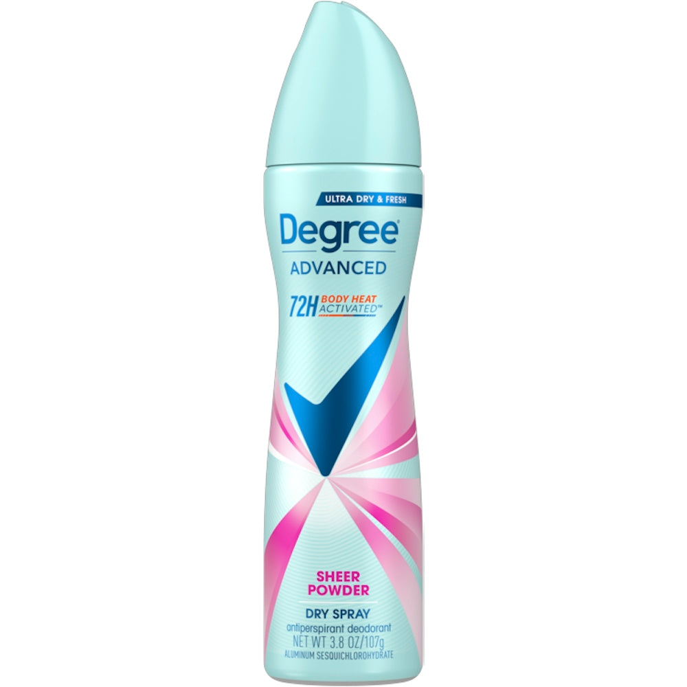 Degree Anti-Transpirant Deodorant, Sheer Powder, Dry Spray 107 g