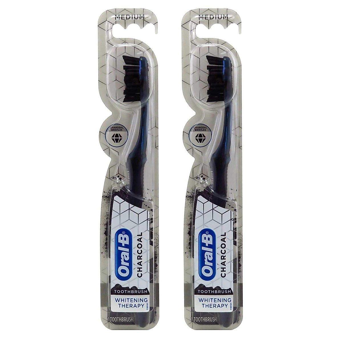 Oral-B Zahnbürste Charcoal Medium Whitening Therapie