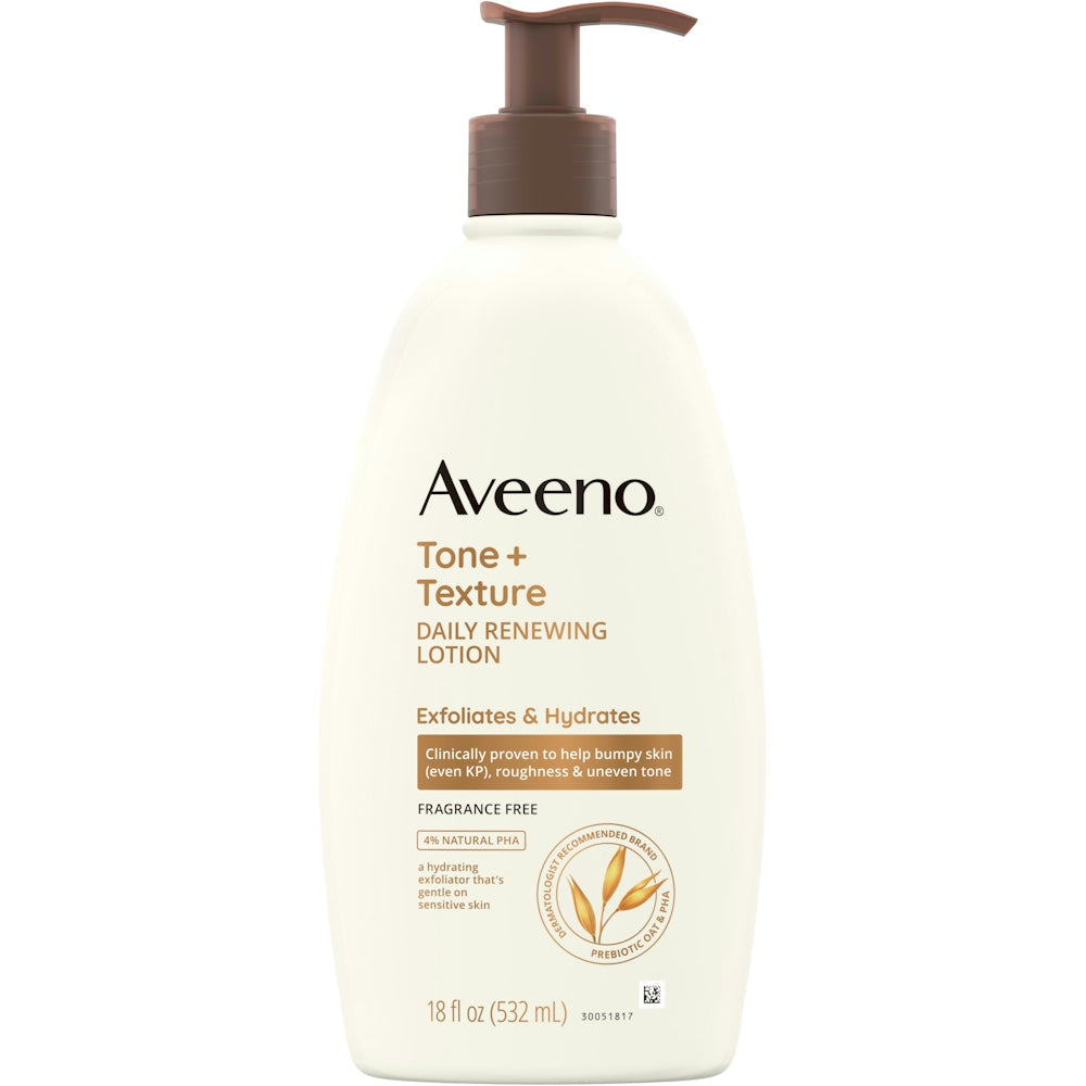 Locion Rinovuese Ditore Aveeno Tone + Texture – Lëkurë e Ndjeshme, 18 Fl Oz