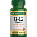 Nature's Bounty Vitaminë B-12 1000 µg, Mbështet Metabolizmin e Energjisë 200 Tableta të Veshura