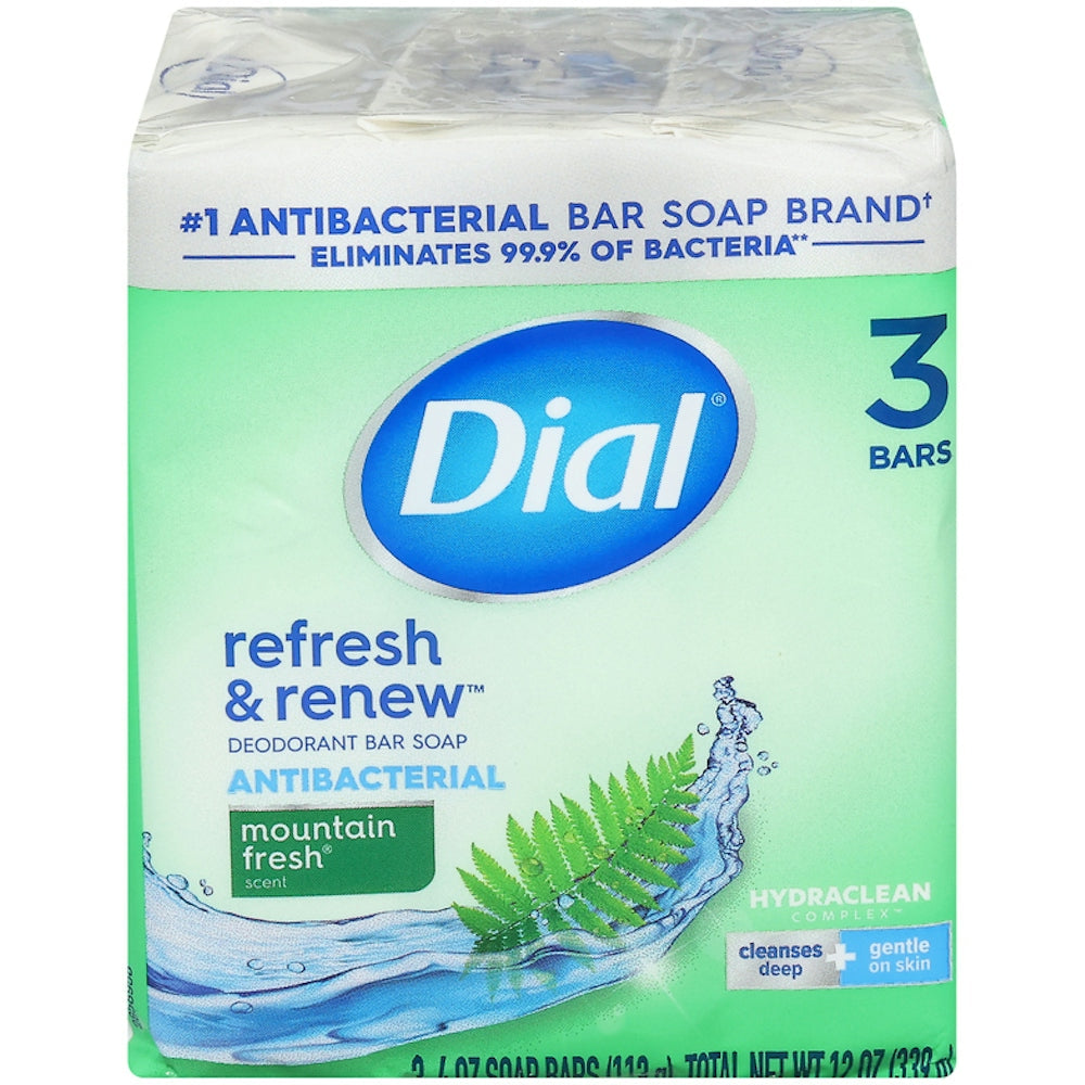 Dial Antibakterielle Deodorant Seife, Mountain Fresh, 113g, 3 Stück