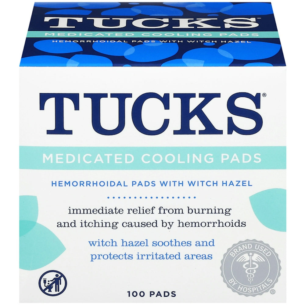 Tucks medizinische kühlende Hämorrhoiden-Pads, 100 Stück