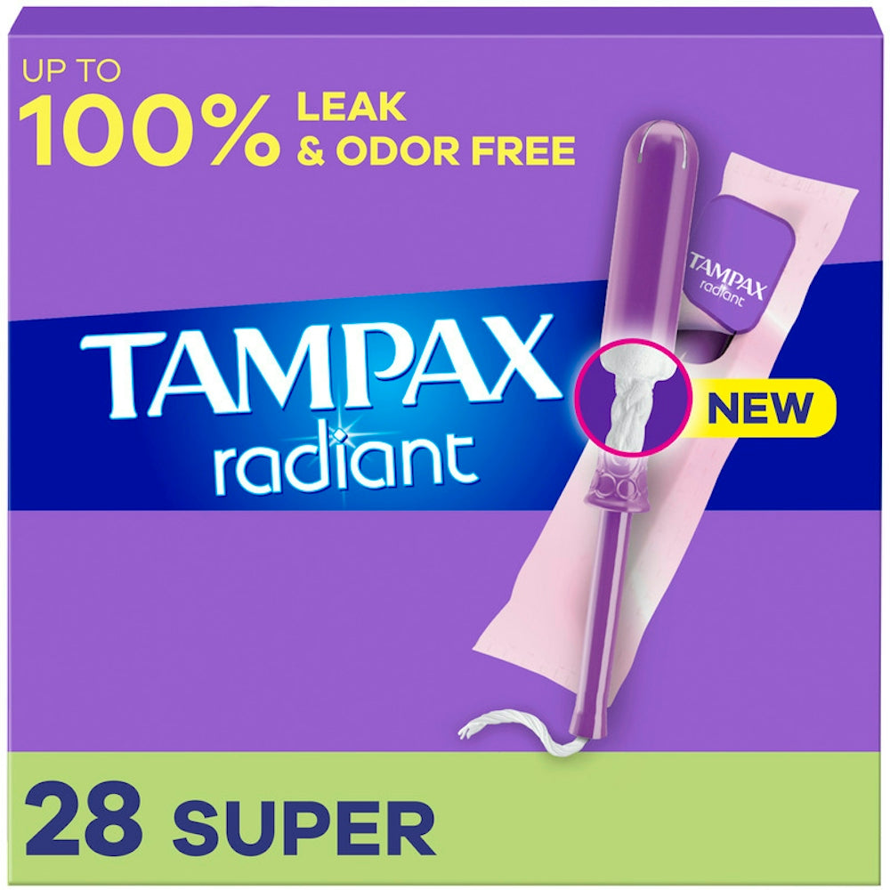 Tampax Radiant Super Tampons - Unparfümiert