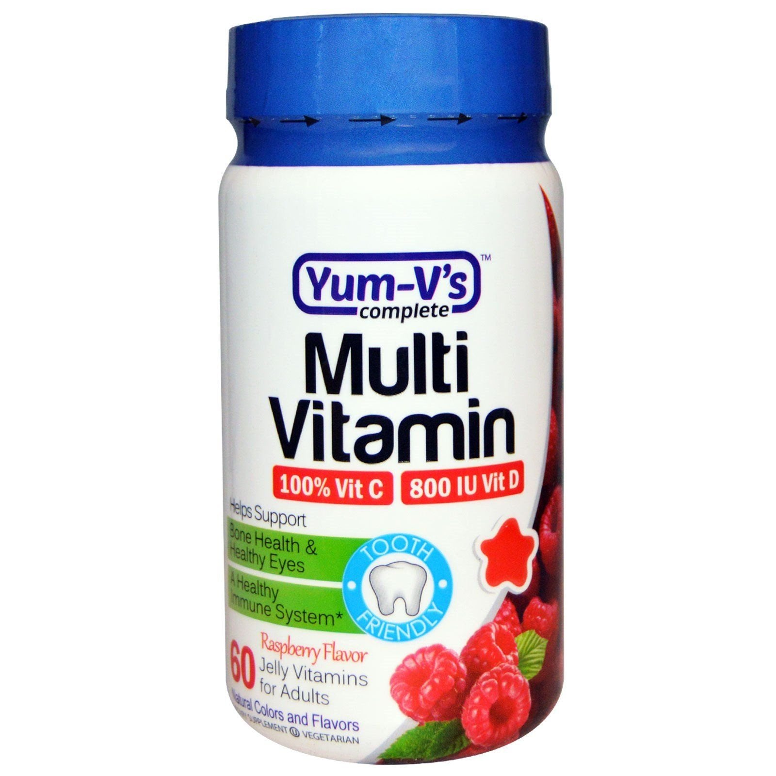 Yum-V's Multivitamin Erwachsene Gelee Raspberry 60