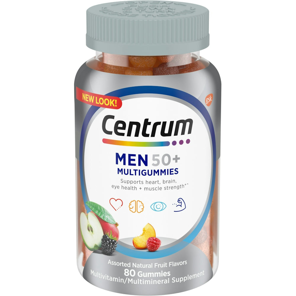 Centrum Männer 50+ Multivitamin-Gummibärchen Frucht 80 Stk