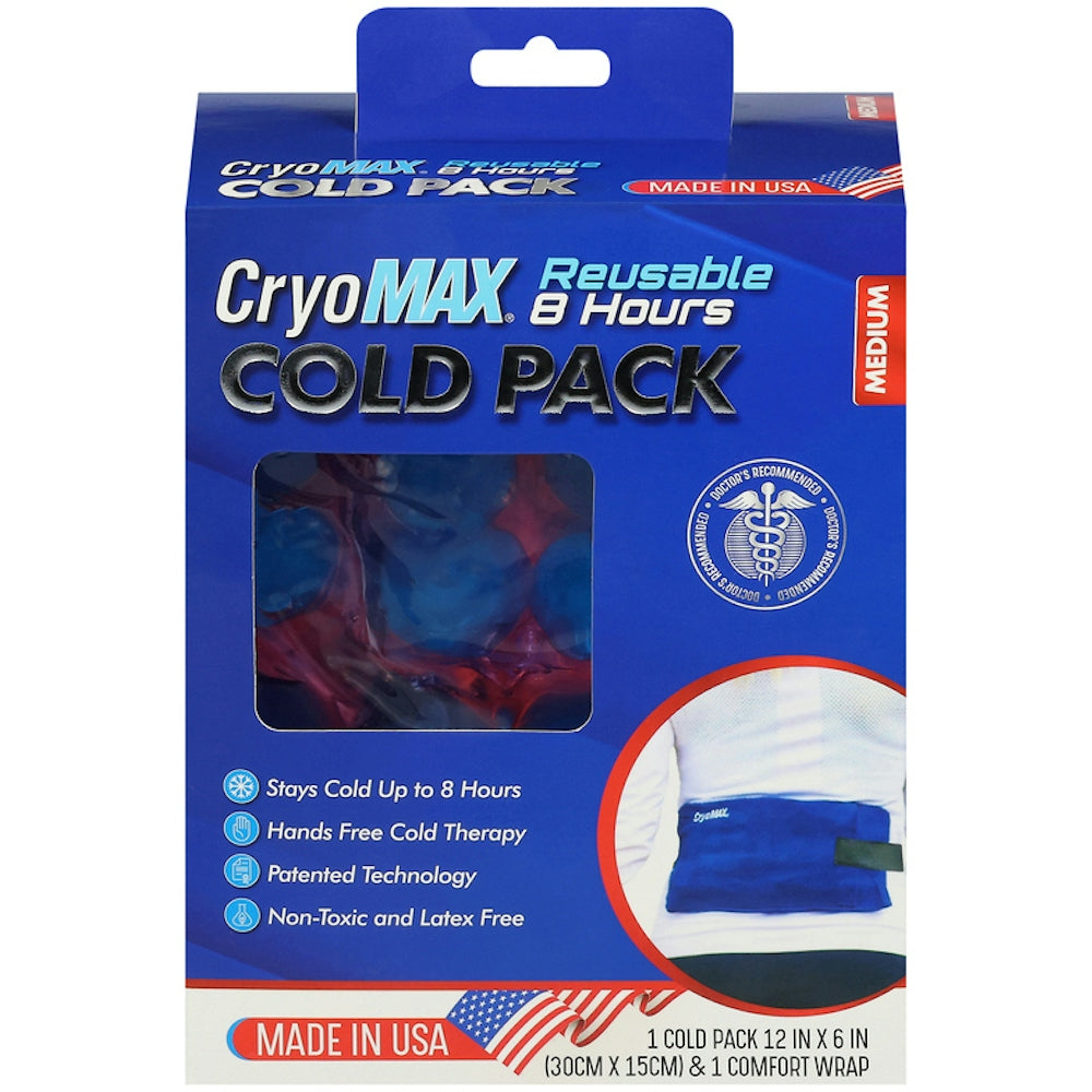 Paketë e ftohtë CryoMax™ e ripërdorshme, me madhësi të mesme, 8-orëshe (30.48 cm x 15.24 cm)