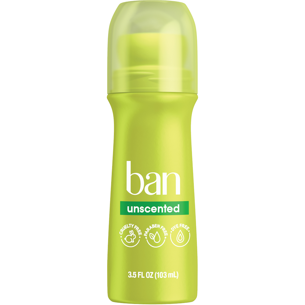 Ban Antitranspirant Deodorant, Invisible Roll-on, ohne Duftstoffe, 103 ml