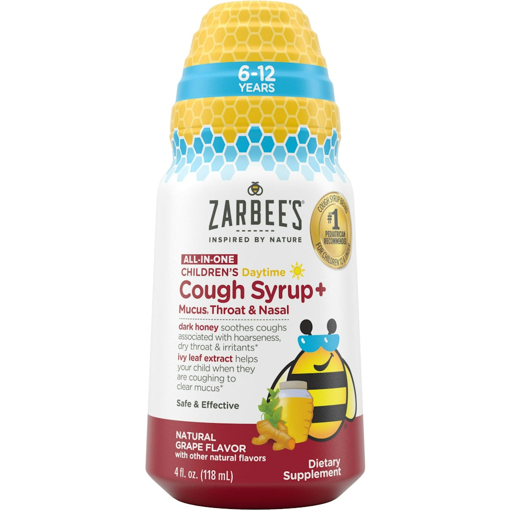 Zarbee's Hustensaft Schleim, Hals, Nase, Tag, Natürlicher Traubengeschmack, Kinder 118 ml