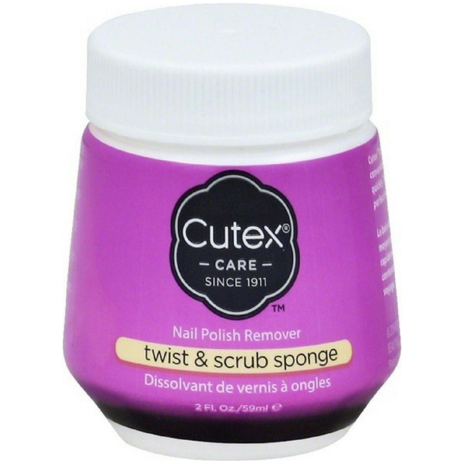 Cutex Twist & Scrub Nagellackentferner Dose 2 Oz