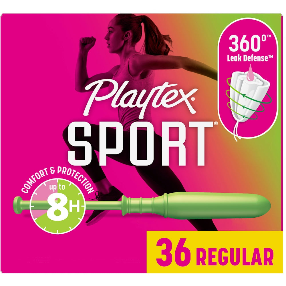 Playtex Sport Tampons, normale Saugstärke, unparfümiert – 36 Stück