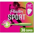 Tampone Playtex Sport, Superthithëse, pa Aromë - 36 Copë