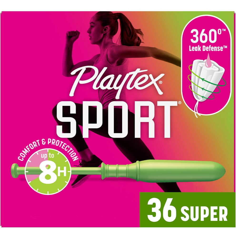 Tampone Playtex Sport, Superthithëse, pa Aromë - 36 Copë