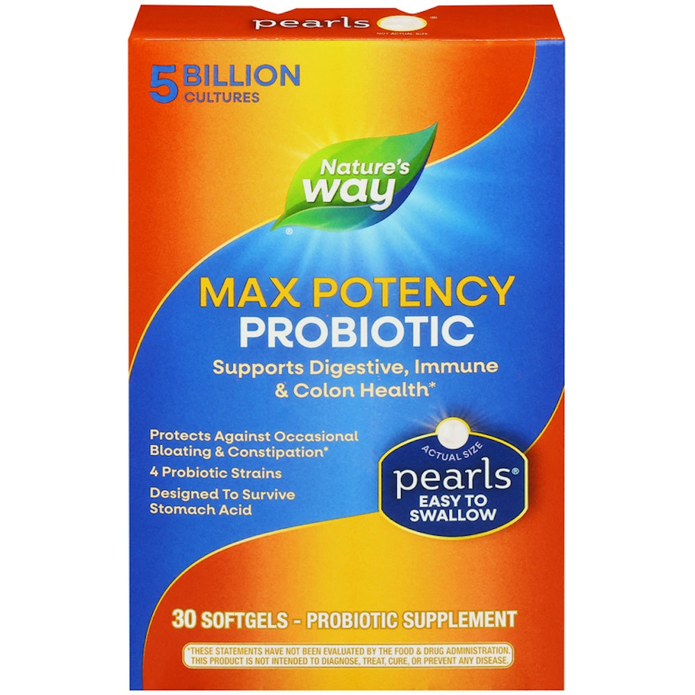 Nature's Way Max Potency  Probiotic  30 Softgels