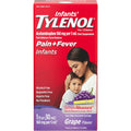 Infants' Tylenol Orale Suspension, Schmerz- & Fieberlinderung, Traubengeschmack, 30 ml