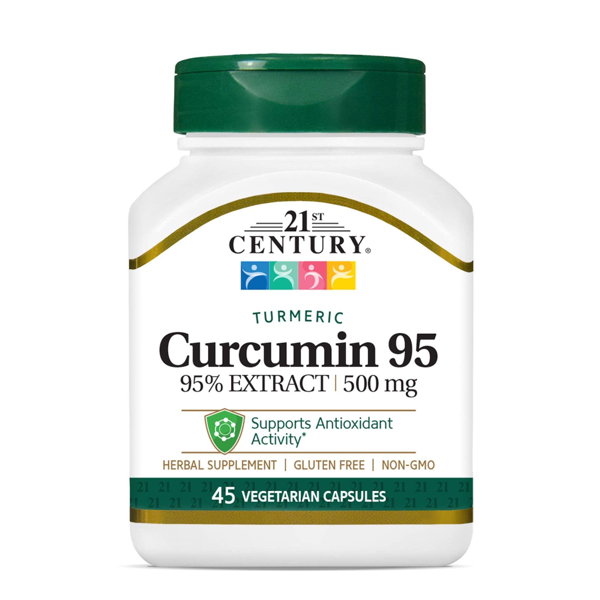 21st Century Curcumin 95, 500 mg, 45 vegetarische Kapseln