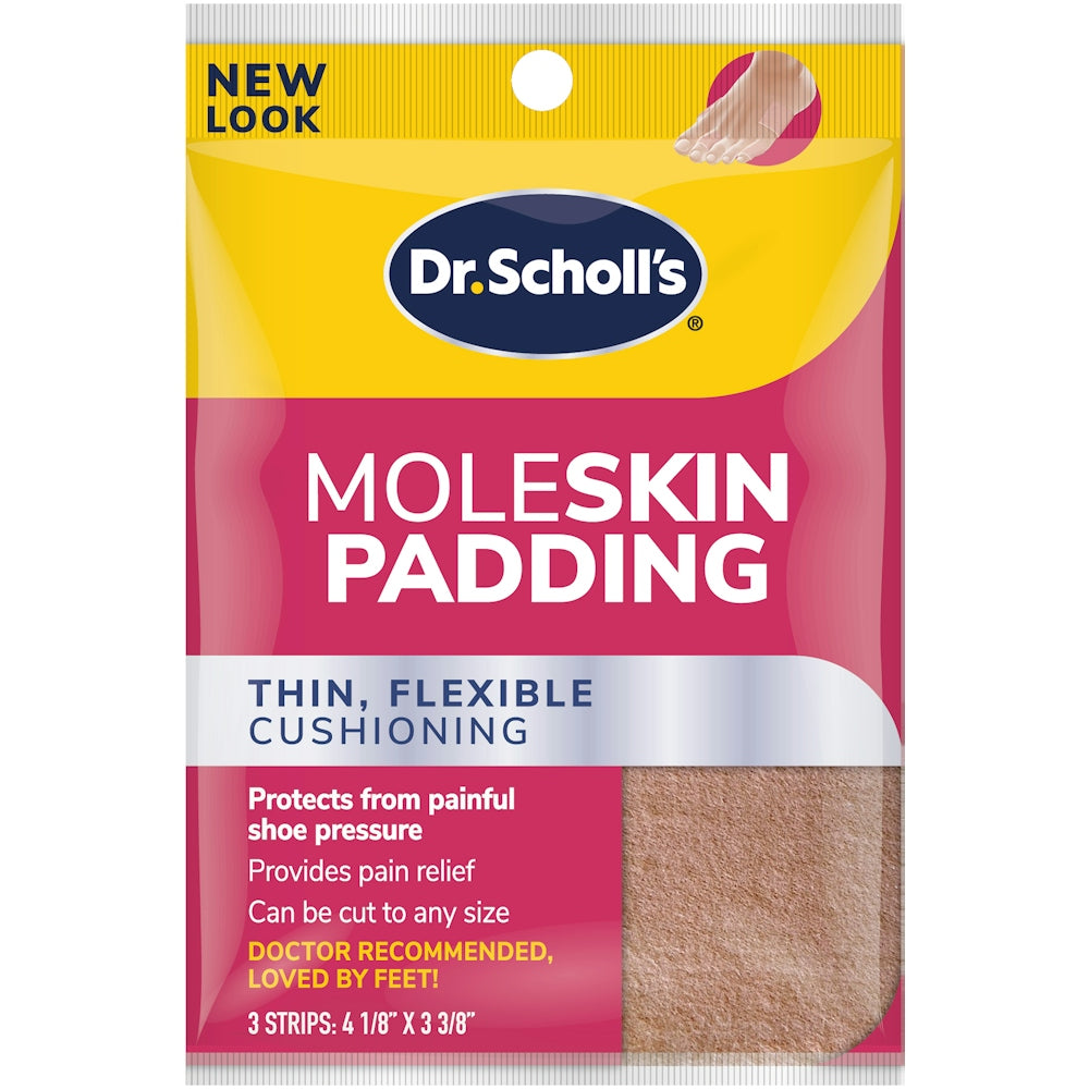 Dr. Scholl's Moleskin-Polsterstreifen, 3 Streifen