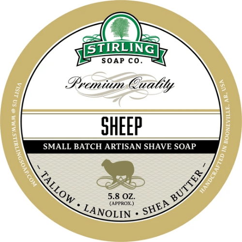 Stirling Soap Co. Sapun De Dele (Pa aromë) Sapun Rroje në Kavanoz 5.8 oz