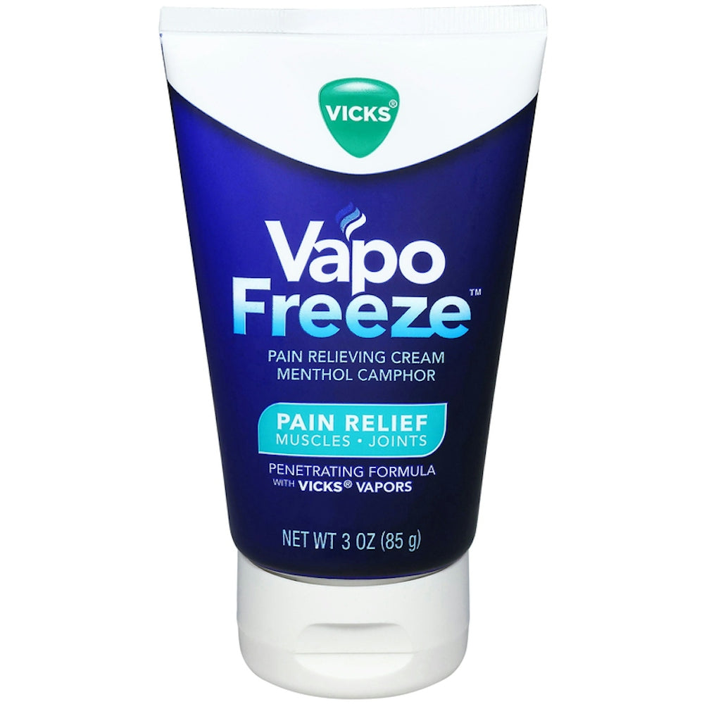 Vicks VapoFreeze Schmerzlinderungscreme, maximale Stärke Menthol für Muskel- & Gelenkschmerzen, 85 g