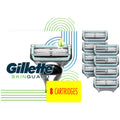 Gillette SkinGuard Sensitive Rasierklingen für Herren, 8 Stück Nachfüllpackung