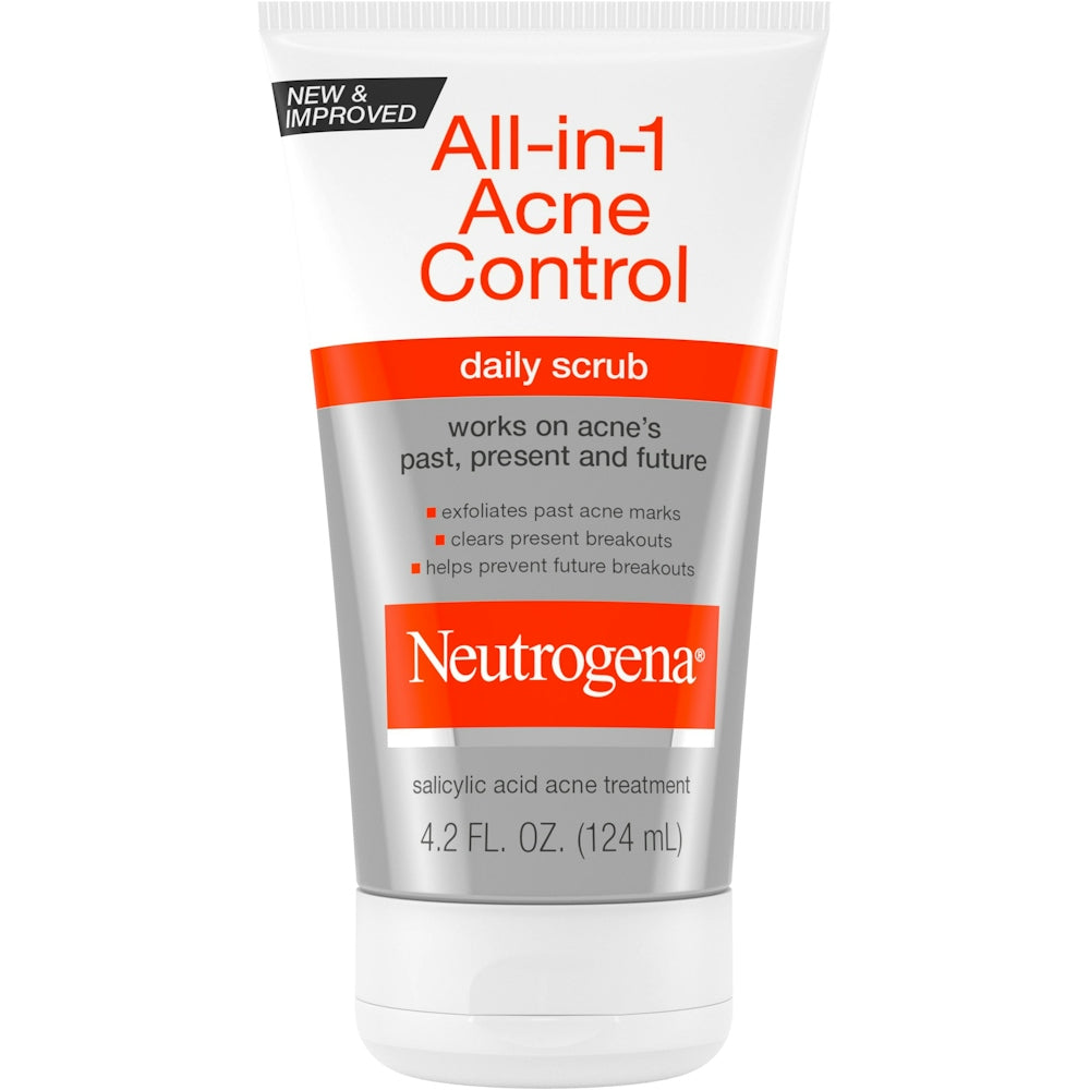 Neutrogena Skrab Ditor Kontrollues i Akneve Gjithçka në 1, 4.2 Fl Oz, Tubetë