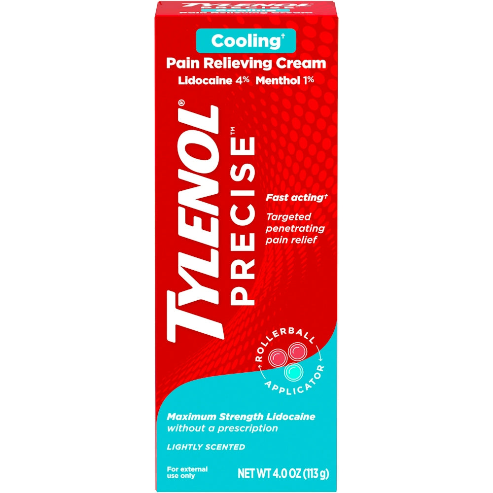 Tylenol Precise Kühlende Schmerzlindernde Creme Lidocain & Menthol 113g