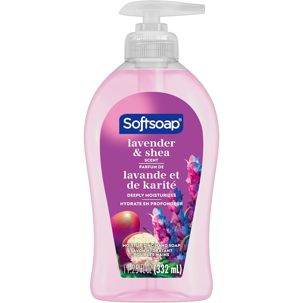 Softsoap Tief Feuchtigkeitsspendende Flüssigseife Sheabutter, Lavendel, 332 ml