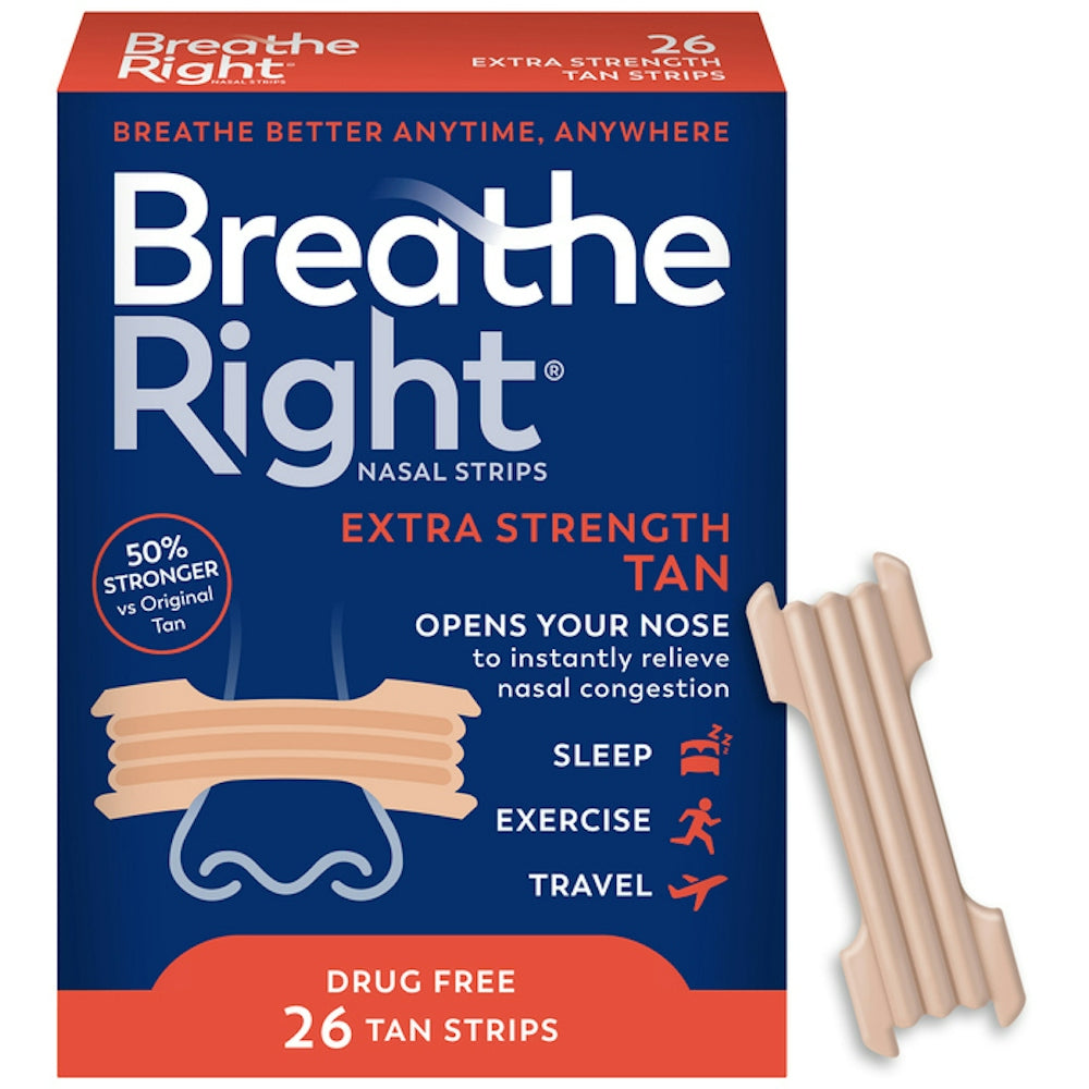 Breathe Right Extra Strength, shiritat nazalë ngjyrë kafe