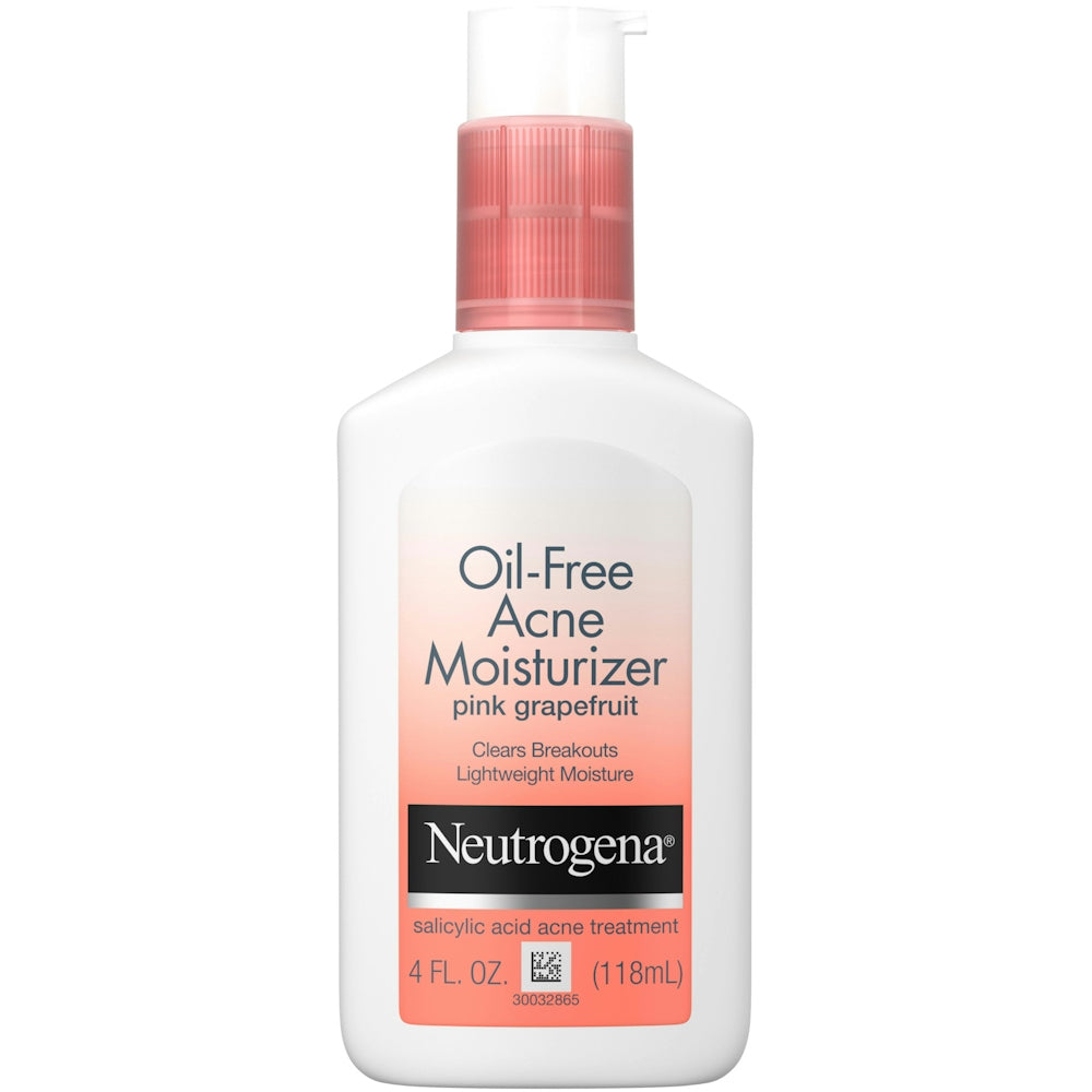 Neutrogena Hidratues Fytyre Kundër Akneve pa Vaj me Acid Salicilik, Grejpfrut Rozë, 118 ml