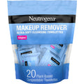 Neutrogena Make-up Entferner Tücher, einzeln verpackte tägliche Gesichtstücher für wasserfestes Make-up, Reise- & Unterwegs-Einzeltücher
