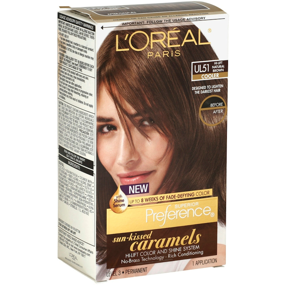 L'Oreal Paris Superior Preference Ngjyra e Përhershme, Karamelë të Puthtë nga Dielli, Më të Ftohta, Kafe Natyrale me Ngjyrim të Lartë, UL51