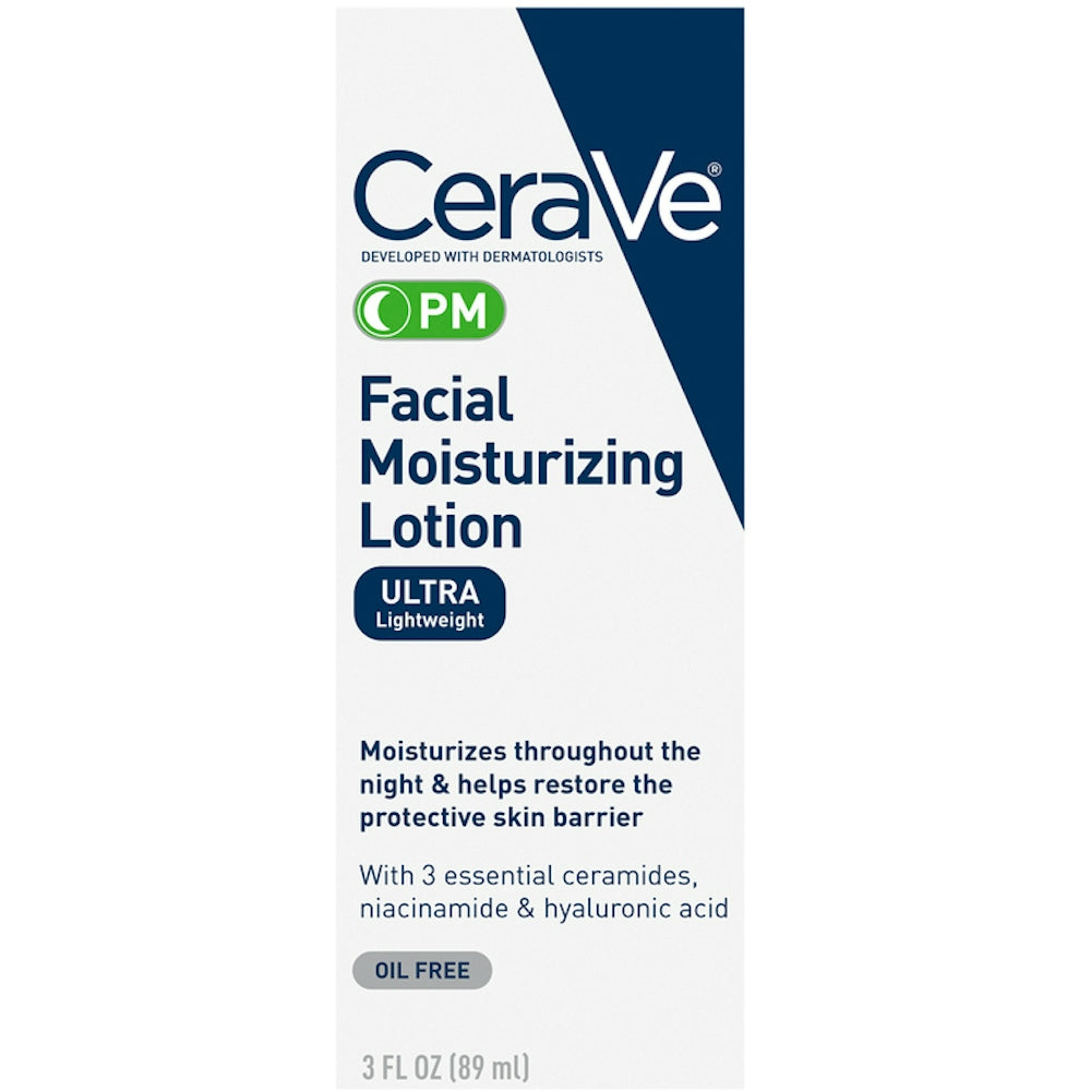 CeraVe Feuchtigkeitsspendende Gesichtscreme, PM, ölfrei, ultraleicht, 89 ml