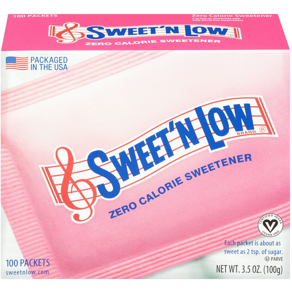 Sweet 'N Low Zero Kalorien Süßstoff 100 Portionspackungen