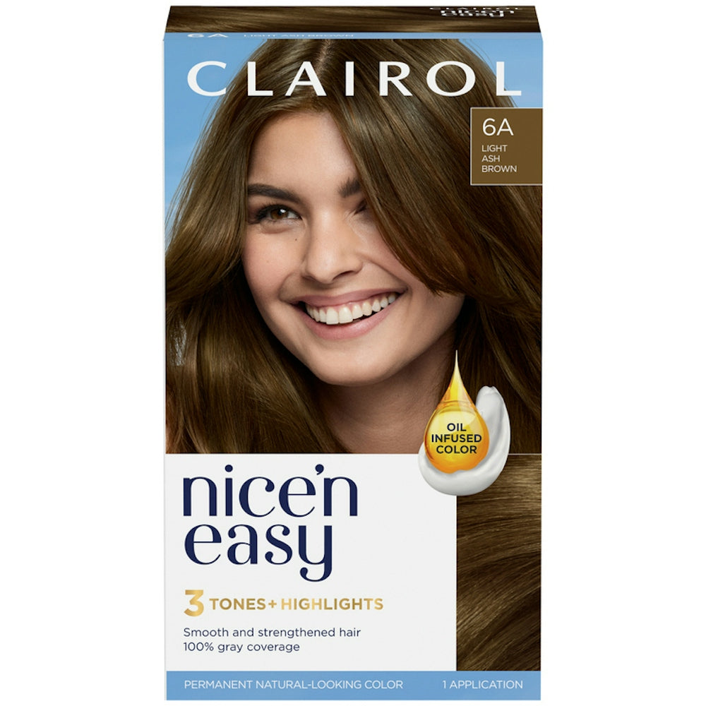 Nice’n Easy Clairol Nice N Permanent Hair Color 6A Hellaschbraun