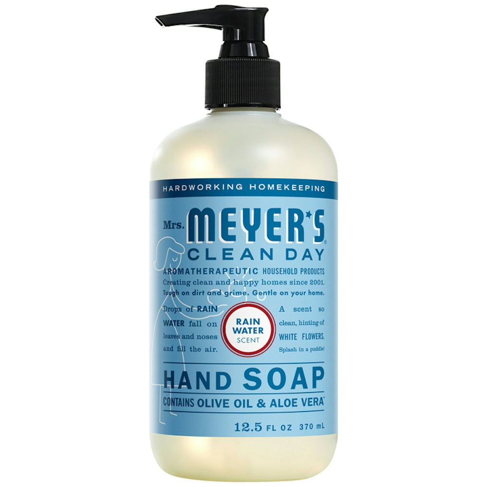 Mrs. Meyer's Clean Day Flüssigseife für die Hände, Duftnote Rain Water - 12,5 fl oz