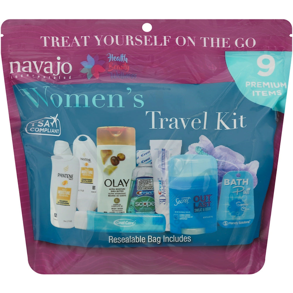 Navajo Handy Solutions 9-teiliges, wiederverschließbares Reise-Set für Damen