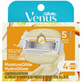 Gillette Venus MoistureGlide Rasierklingen für Damen, 5 Klingen, 4 Stück