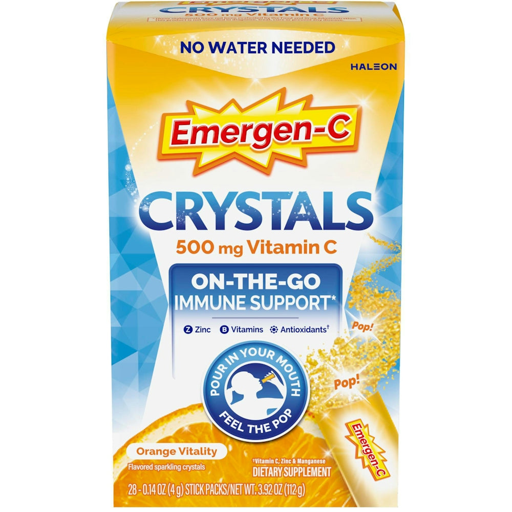 Emergen-C Imuniteti Mbështetës Vitaminë C Kristale Vitalitet Portokalli 28 copë
