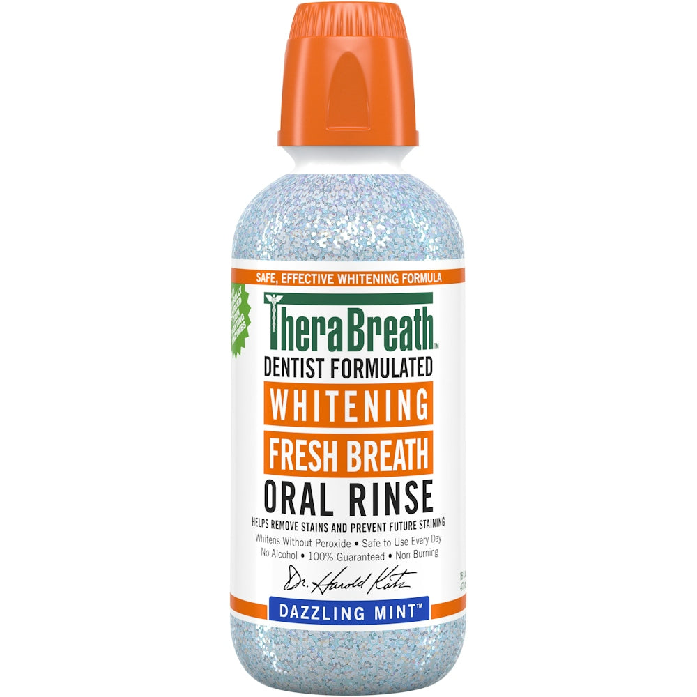 TheraBreath Dazzling Mint Whitening Fresh Mundspülung 473 ml