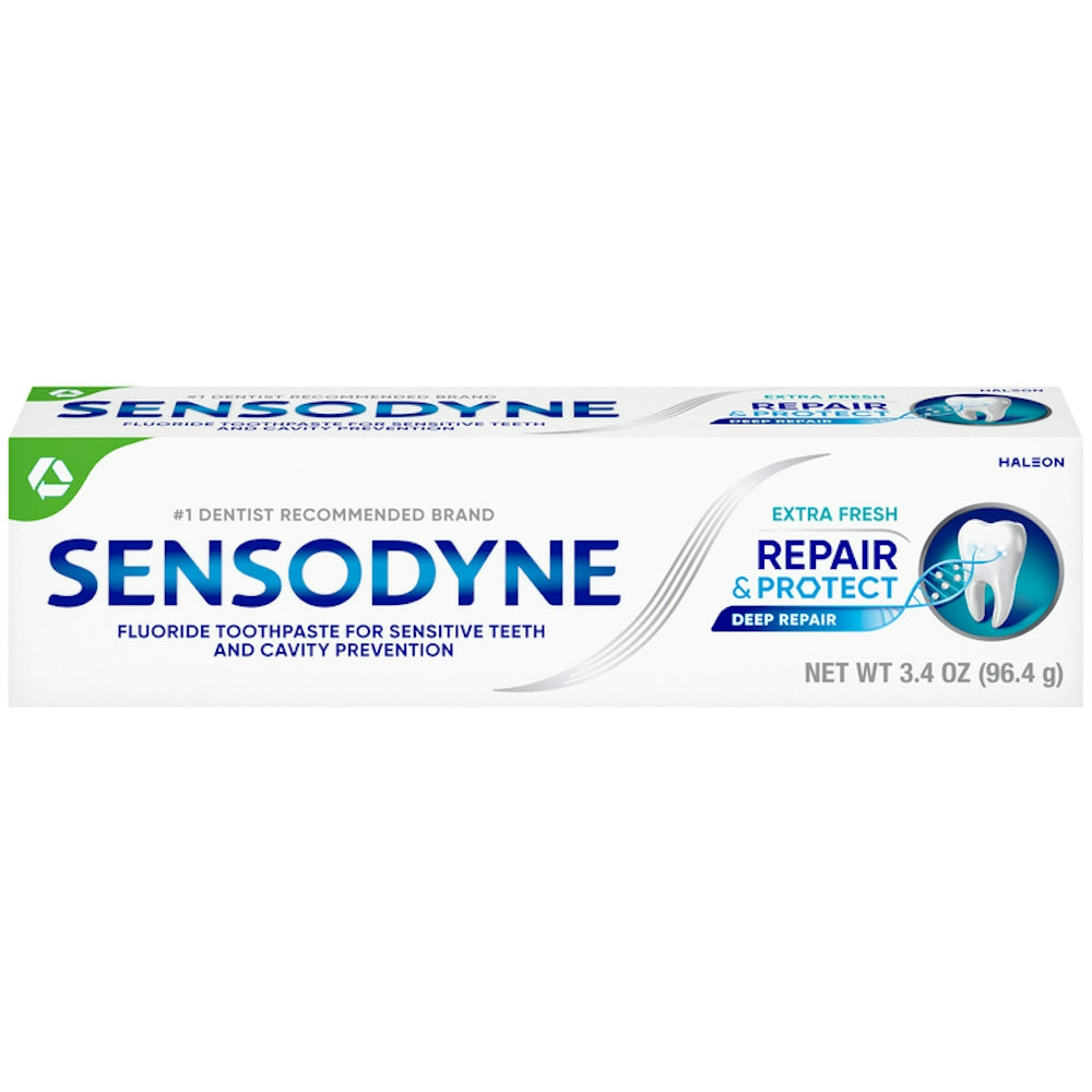 Sensodyne Repair & Protect Extra Frisch Fluorid Zahnpasta für empfindliche Zähne, 96,4 g